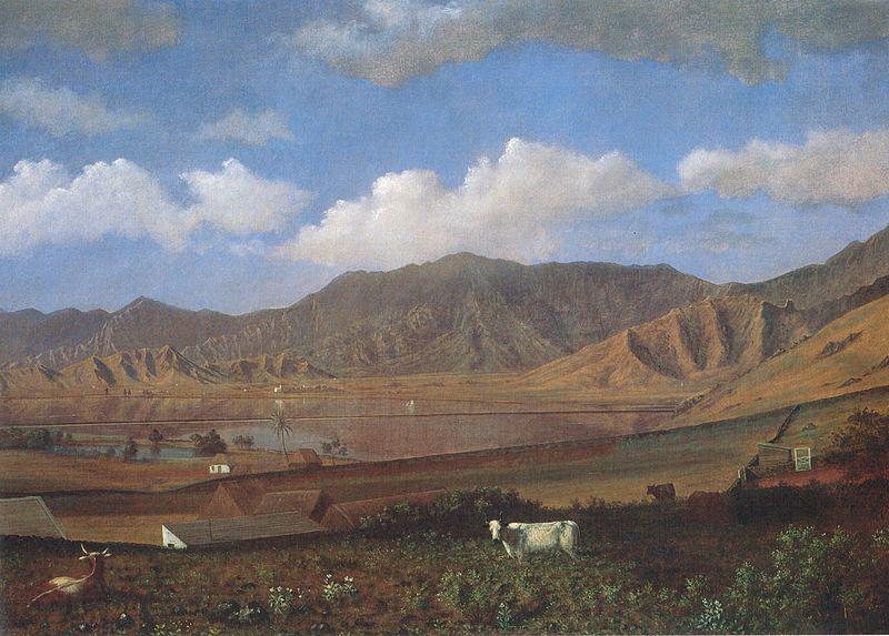 Enoch Wood Perry, Jr. Kualoa Ranch, Oahu Norge oil painting art